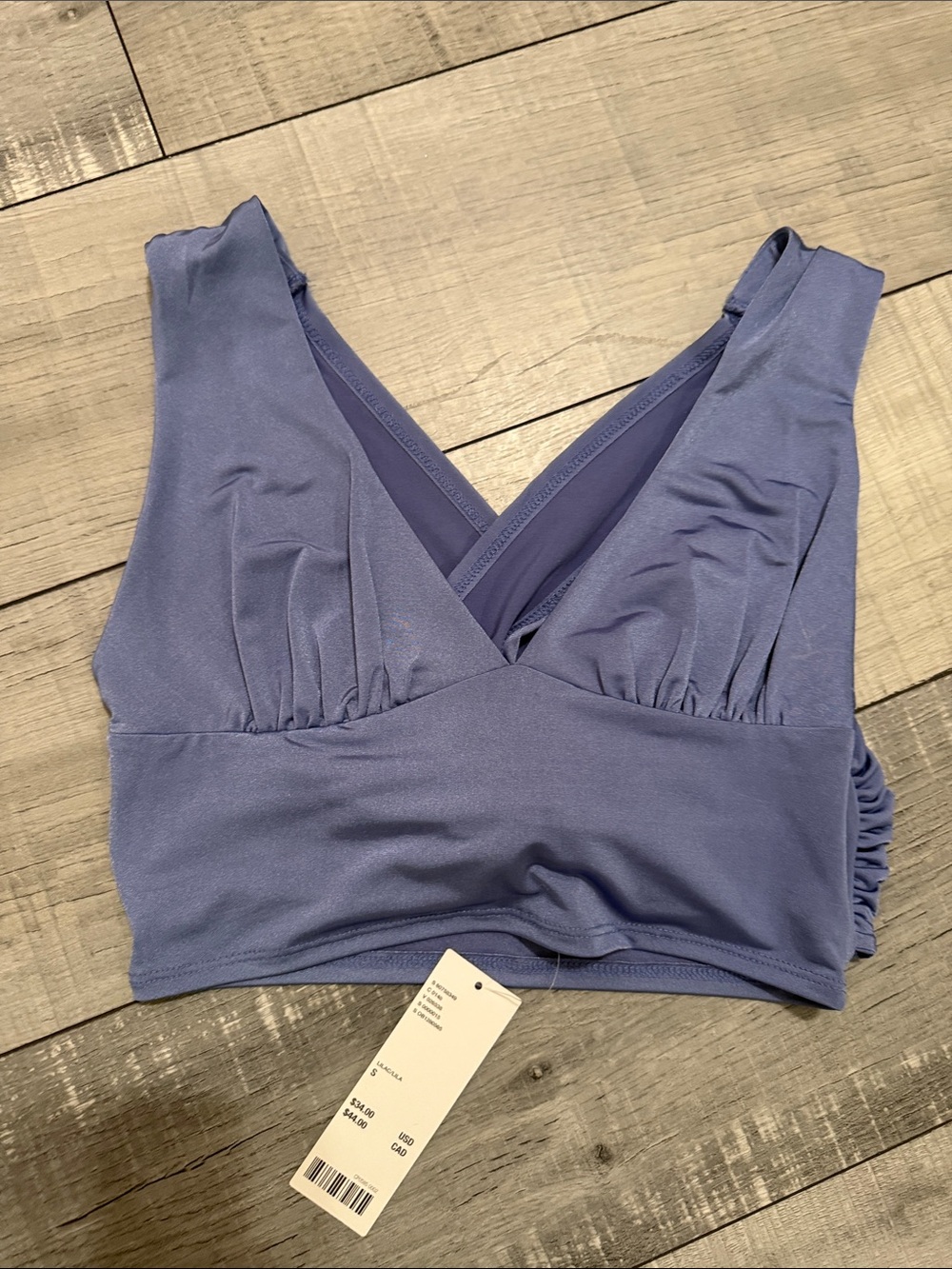 Urban Outfitters Lilac Blue Cropped Tank Top